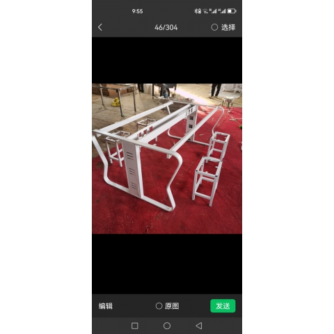 胜芳五金铁艺桌架 办公桌架 会议桌架 培训桌架 办公台脚 不锈钢桌架 书桌桌架 折叠桌架 办公钢架 办公家具 富奥洪家具五金