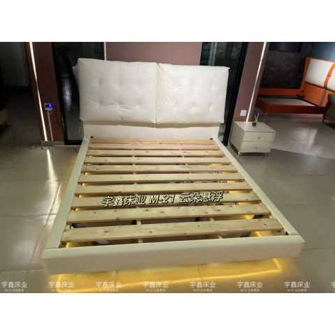 胜芳床铺批发 双人床 软床 现代简约软床 北欧轻奢软床 卧室家具 小户型家具 高档床 高端床 宇鑫家具