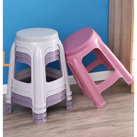 塑料凳子套凳异形加厚成人家用餐桌高板凳现代简约时尚网红北欧方圆凳椅子厂家直销