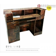 胜芳前台桌批发 公司前台  吧台 板式前台柜 储物柜 办公家具 板式家具 凤阳家具