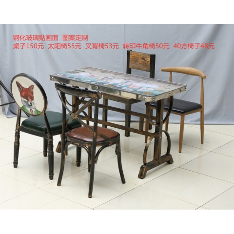 胜芳餐桌批发 北欧实木餐桌 小户型客厅家用吃饭桌厂家直销尺寸定制 咖啡西餐厅桌子饭店桌椅组合 全美家具