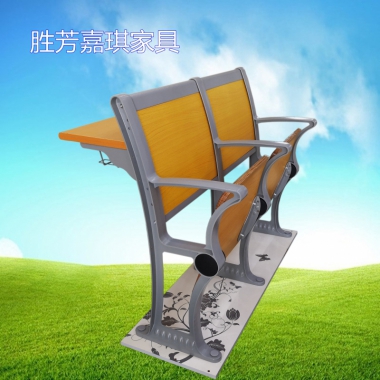 【嘉琪家具】厂家直供铝合金阶梯教室排椅 自动回弹翻板椅  礼堂椅 课桌椅 联排椅 会议椅