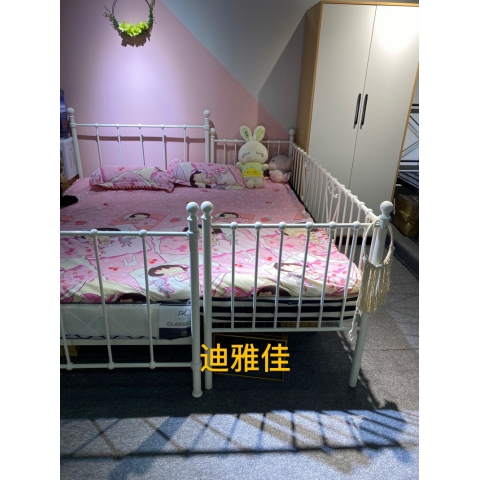 胜芳铁床批发 欧式铁艺床 复古旅馆铁架床 双人床 酒店公寓床 卧室铁架床 公主床 金属床 迪雅佳家具
