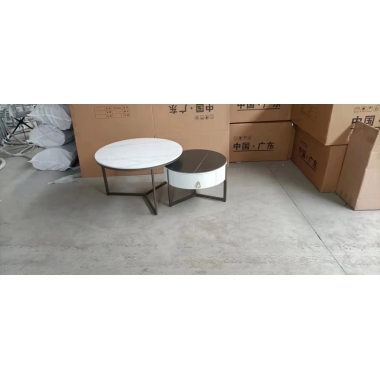 胜芳茶几批发 不锈钢 铁艺 岩板 板式  茶几 简约现代北欧 茶桌 家用 小户型 客厅 方形桌子 高低组合 创意小茶台  鑫尚亿家具