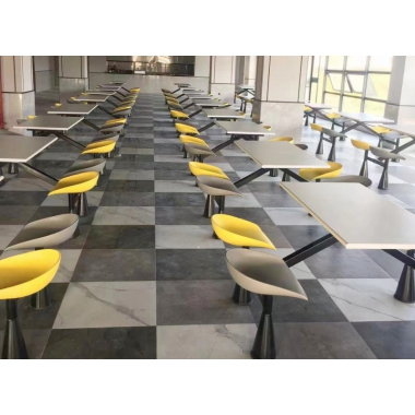 胜芳快餐桌椅 学校餐厅 钢木餐桌椅 连体桌椅  食堂餐桌 饭店餐桌 企业单位餐厅 钢木家具 酒店家具 餐厅家具 中庆德家具