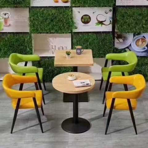 胜芳家具批发 牛角椅 桌子 快餐椅 椅子 桌子 快餐桌 钢木家具 餐厅家具 杉美家具