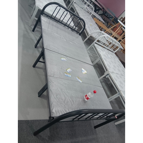 胜芳床铺批发 折叠床 单人床 双人床 高低床 午休床 行军床 简易床 铁质板床 板床批发军龙家具