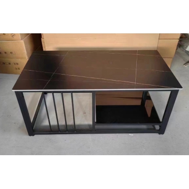 胜芳岩板茶几批发 岩板茶几 办公茶几 家用茶几 铁艺茶几 宏铠家具