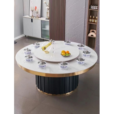 胜芳家具批发 酒店圆桌 酒店桌 酒店大餐台 中式餐桌 酒店大圆桌 新匠家具（原杉美家具）