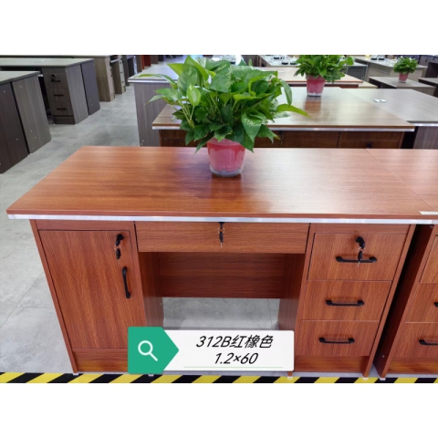 胜芳办公桌批发 写字台 三连锁1米1.2米1.4米 电脑台 电脑台式桌 家用桌子 带抽屉办公桌 书房桌子 卧室书桌简约学习桌 一体写字桌 简易办公桌 滕之达家具