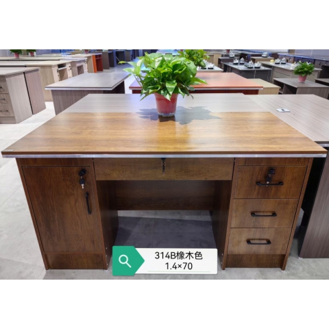胜芳办公桌批发 写字台 三连锁1米1.2米1.4米 电脑台 电脑台式桌 家用桌子 带抽屉办公桌 书房桌子 卧室书桌简约学习桌 一体写字桌 简易办公桌 滕之达家具