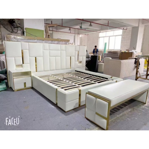 爆款京派轻奢套房系列 香河软床批发零售 沙发批发零售 广东生产香河仓库现货直发 香河润泽家具