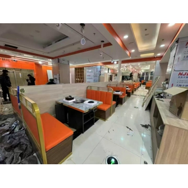 胜芳酒店家具批发 岩板餐桌 电动桌 酒店桌 宴会桌 火锅桌 餐桌 久顺家具