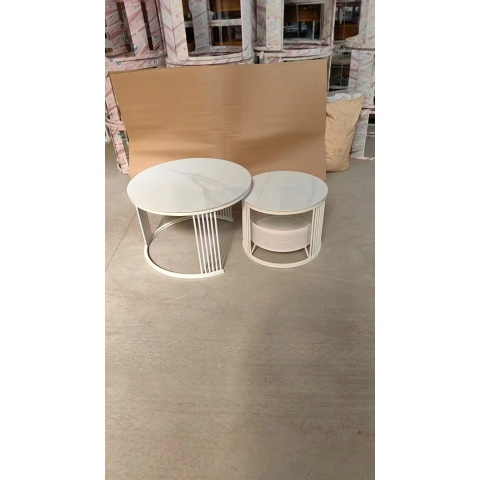 胜芳茶几批发 套几 岩板茶几 客厅家具 轻奢茶几 网红套几 茶几组合 家用茶几  鑫成家具