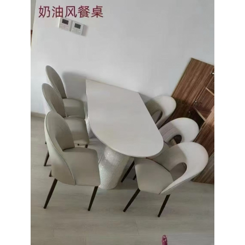 胜芳餐桌批发 快餐桌 岩板餐桌 简约餐桌 小户型餐桌 昌卓家具