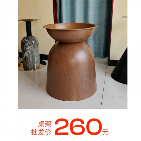 胜芳轻奢茶几底座铁艺锥形桌脚岩板边几支架网红异形沙漏桌腿金属底座鑫鑫家具批发