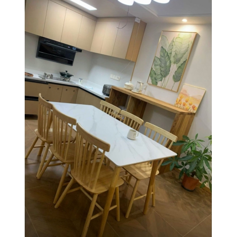 胜芳餐桌批发 快餐桌 岩板餐桌 简约餐桌 小户型餐桌 昌卓家具