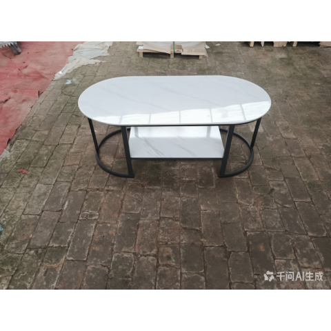 胜芳岩板茶几批发 套几 岩板桌 岩板家具 家用家具  现代 岩板套几  龙腾家具