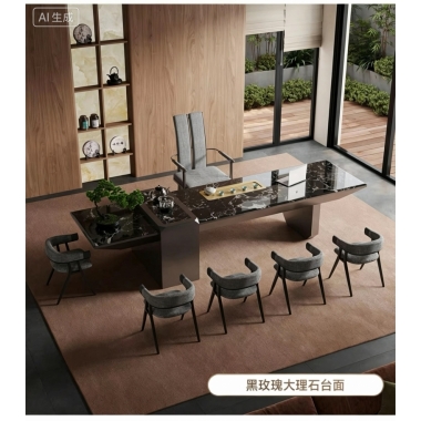 香河茶桌批发 单桌带炉 茶台 茶道桌 茶艺桌 广东生产香河仓库现货直发 香河润泽家具
