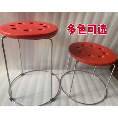 胜芳铁腿凳子批发 三腿凳子 四腿凳子 铁质凳子 钢筋凳 套凳 圆凳 简易家具 冠麟家具